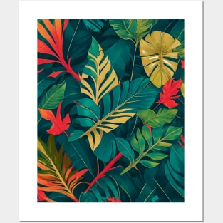 Tropical Leaves Posters and Art